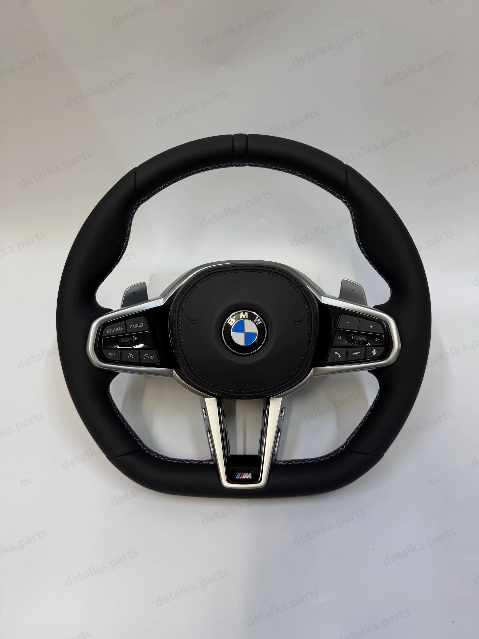 Спортивне кермо для BMW M-пакет G-series 2019-2026, LCI (руль без підігріву, з вібро, сірий) · DTL-900041