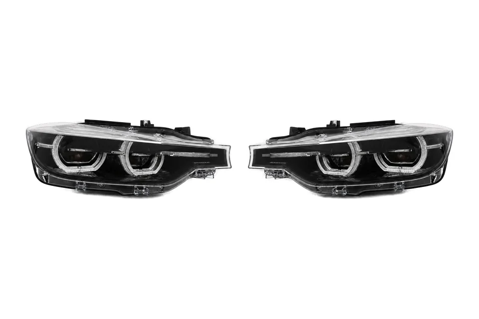 Каталожна візуалізація: BMW 3 Series F30/F31 LCI 2015–2018 Full LED Headlights — Black (EU)