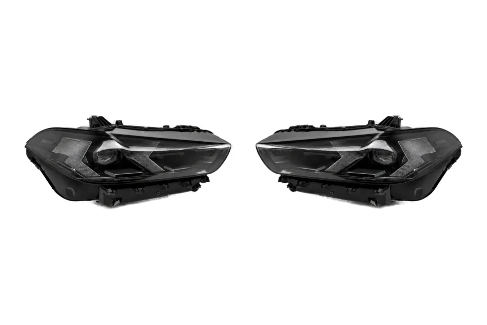 Каталожна візуалізація: BMW X5 G05 / X6 G06 LCI 2024–2026 Matrix LED Headlights — Black (EU)