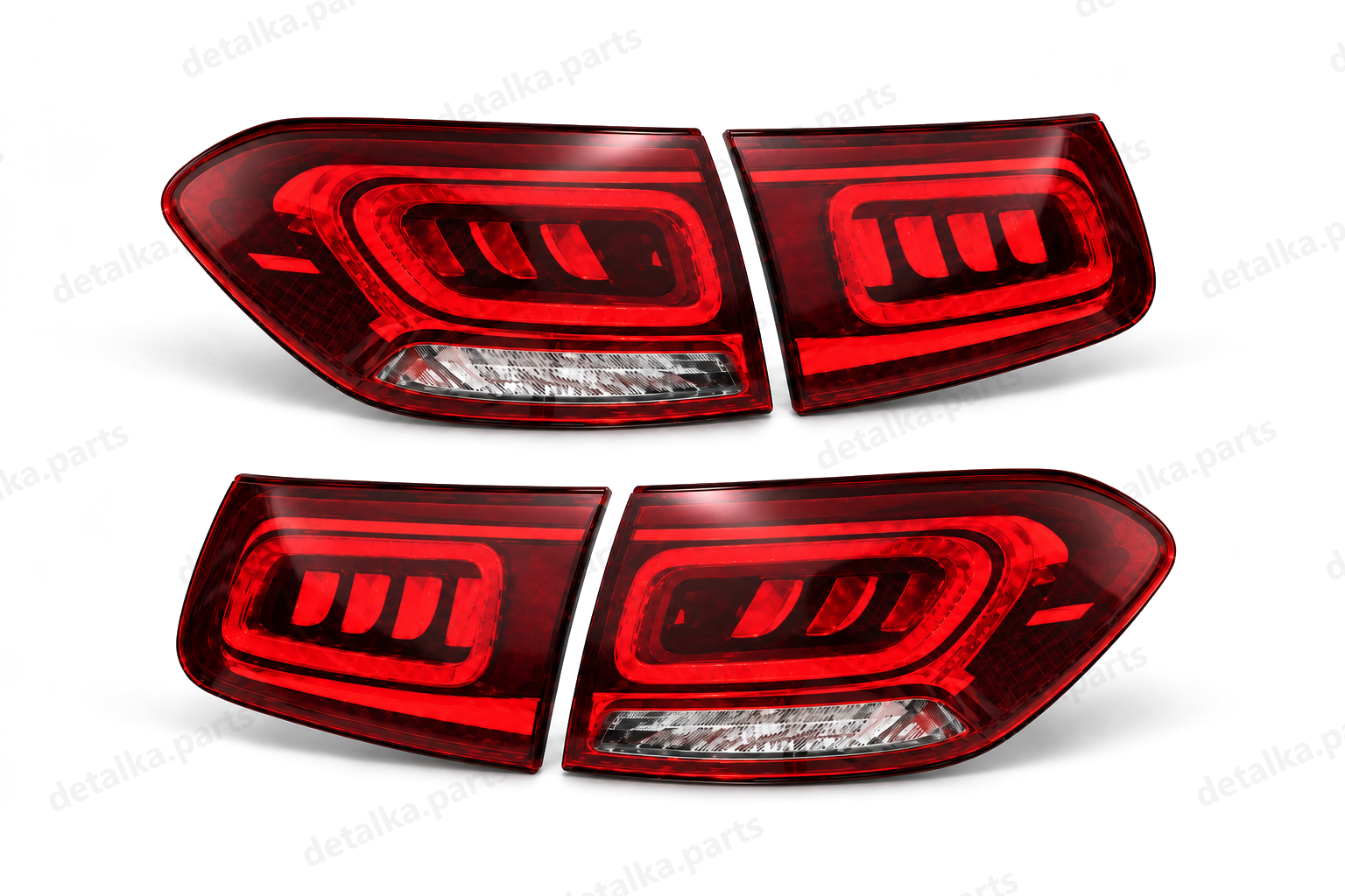 Ліхтарі Mercedes-Benz GLC W253 рестайлінг 2019–2022 Full LED EU — комплект задніх ліхтарів — ліва і права сторони, 4 частини