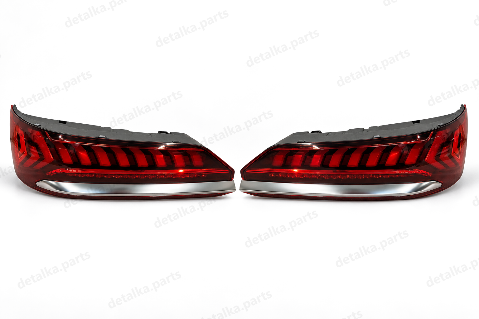 Ліхтарі Audi Q7 4M рестайлінг 2019–2024 Full LED EU — комплект задніх ліхтарів — ліва і права сторони, 4 частини