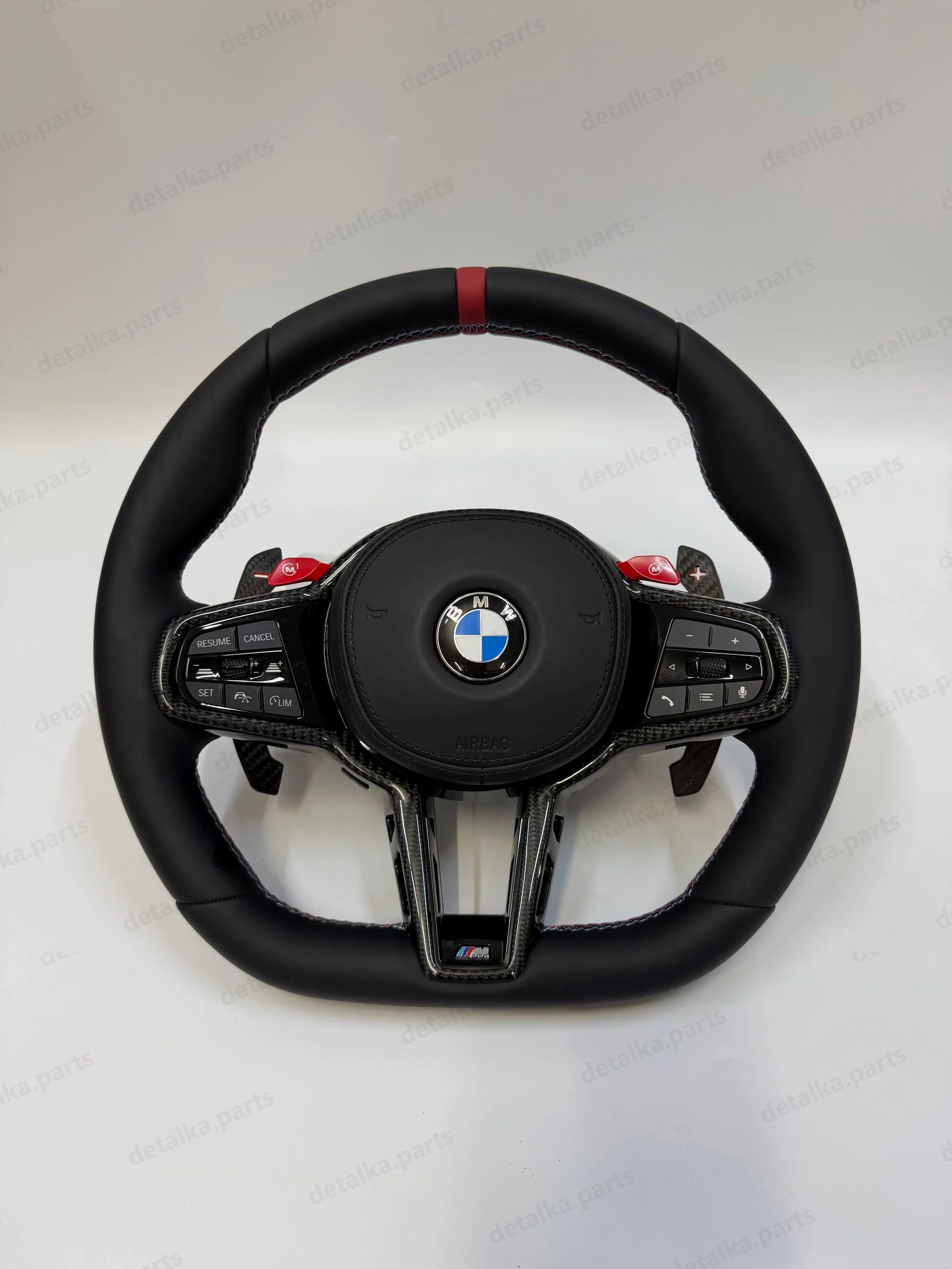 Спортивне кермо для BMW M-пакет G-series 2019-2026, LCI (руль з підігрівом, круіз, карбон, M1-M2) · DTL-900036