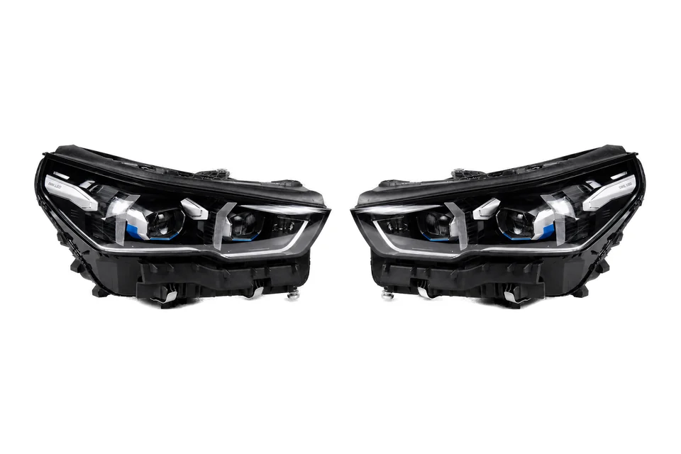 Каталожна візуалізація: BMW 5 Series / i5 G60 2024–2025 Matrix LED Headlights — Blue (EU)