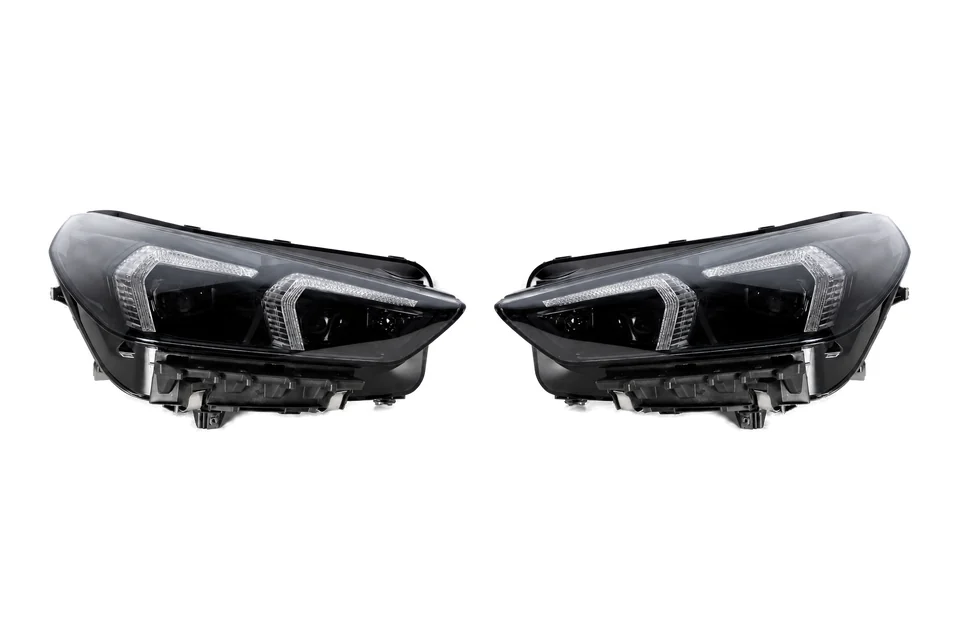 Каталожна візуалізація: BMW X1 U11 2022–2026 Base Headlights — Shadow Line Black (EU)