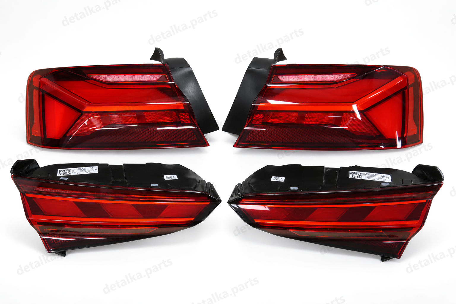 Ліхтарі Audi A5 B9 / 8W6 2020–2025 Full LED EU — комплект задніх ліхтарів — ліва і права сторони, 4 частини