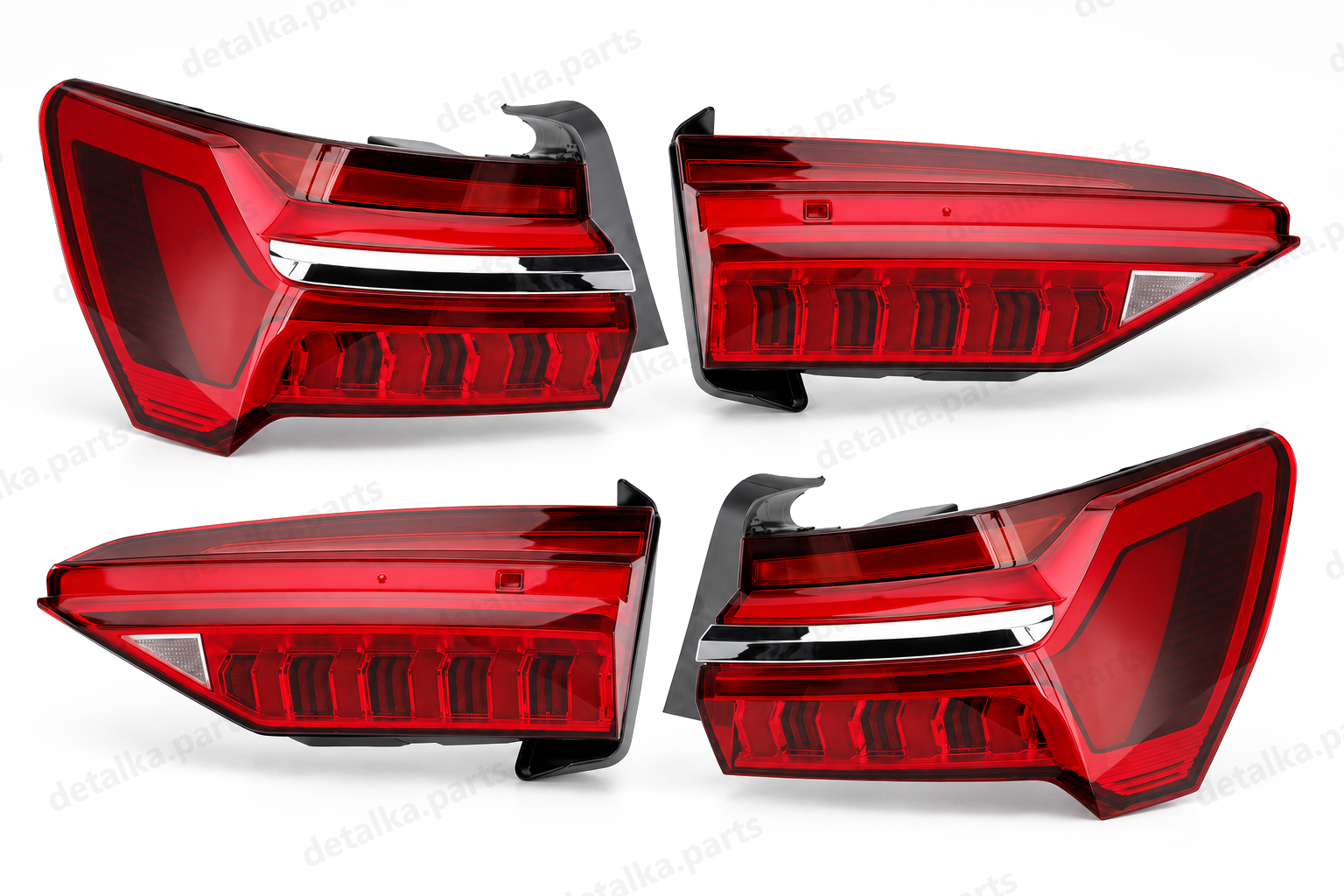 Ліхтарі Audi A6 C8 / 4K 2019–2025 Full LED EU — комплект задніх ліхтарів — ліва і права сторони, 4 частини
