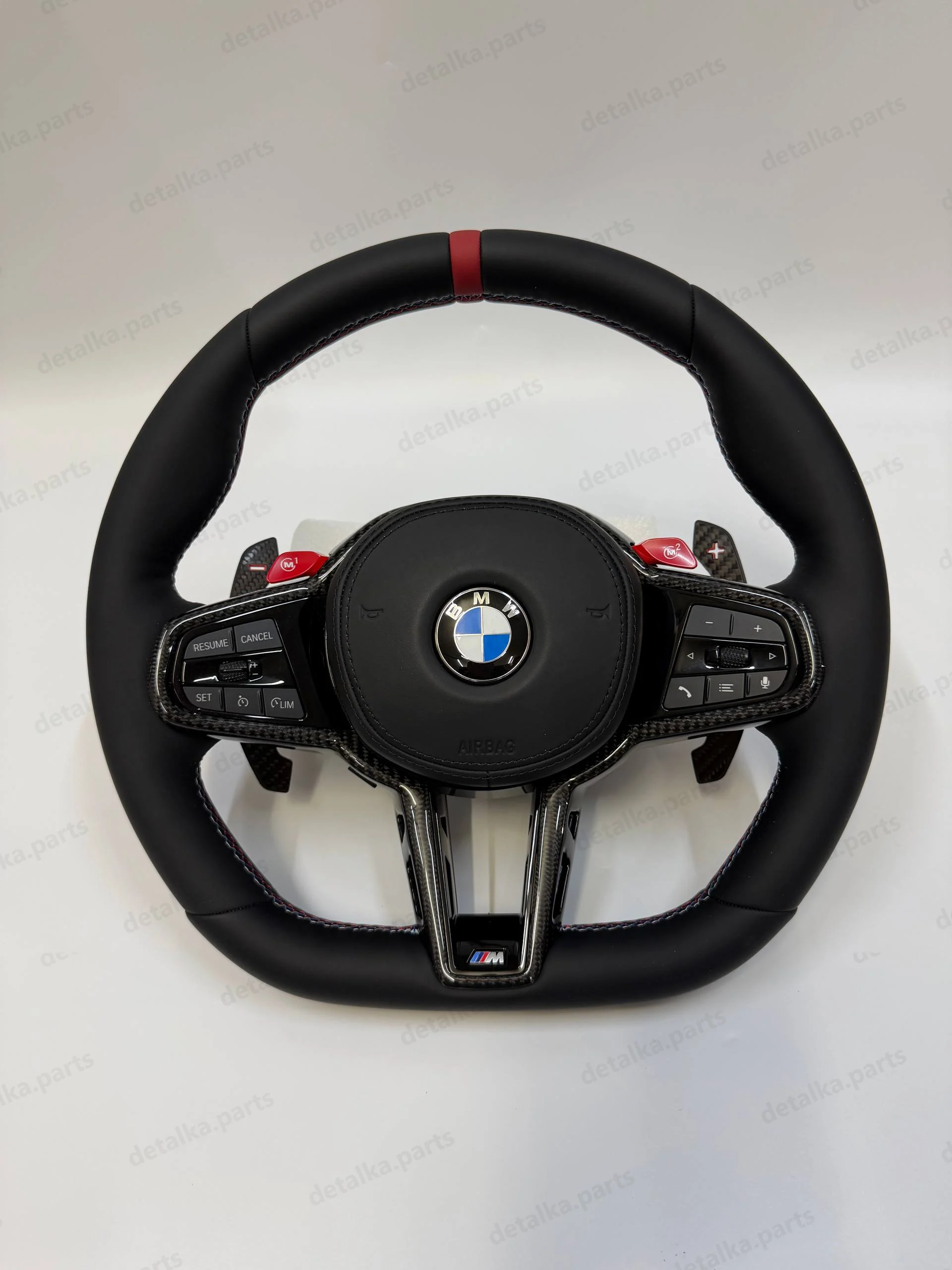 Спортивне кермо для BMW M-пакет G-series 2019-2026, LCI (руль з підігрівом, вібро, карбон, M1-M2) · DTL-900035