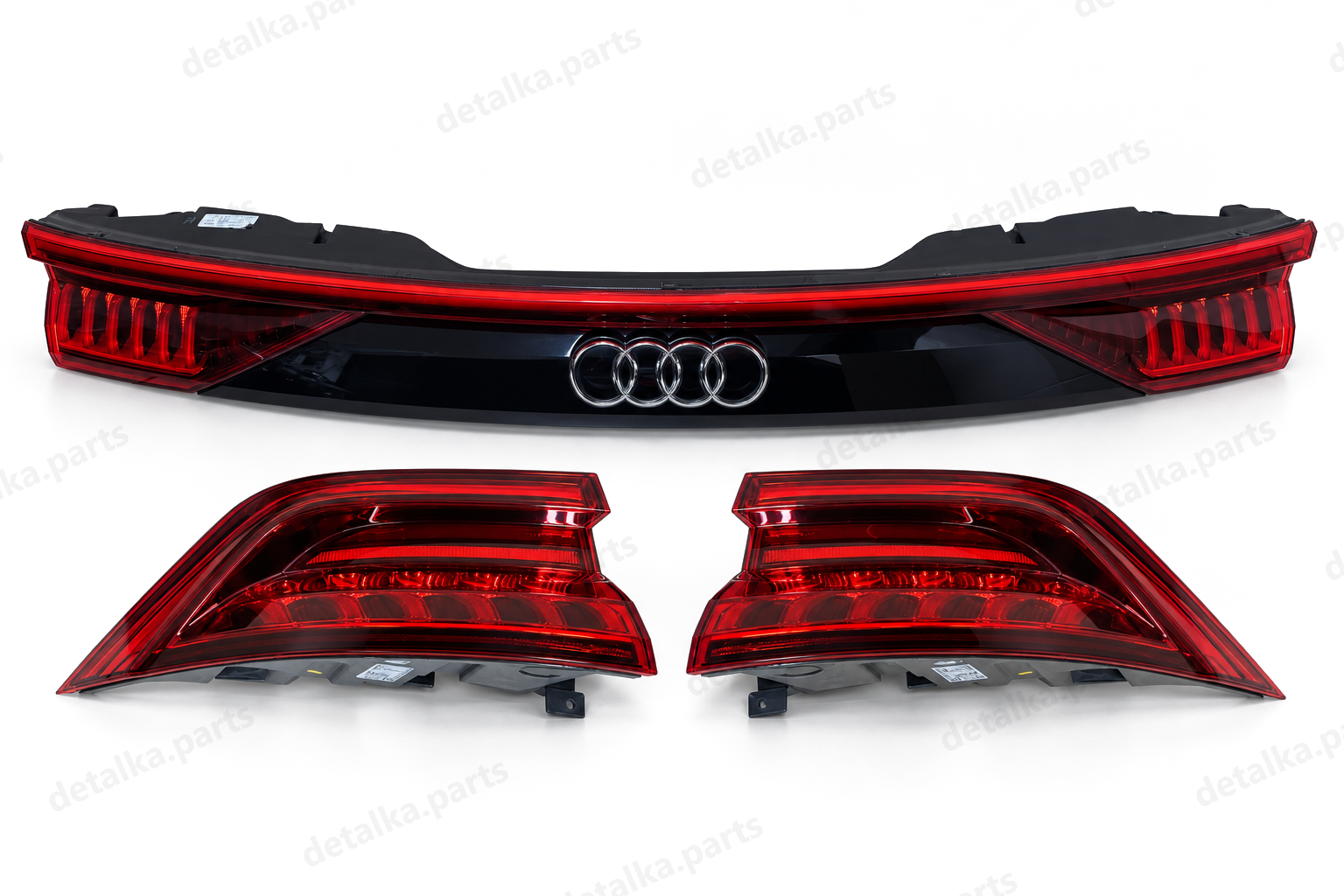 Ліхтарі Audi Q8 4M / 4M8 2017–2023 Full LED EU — комплект задніх ліхтарів — ліва і права сторони, 4 частини