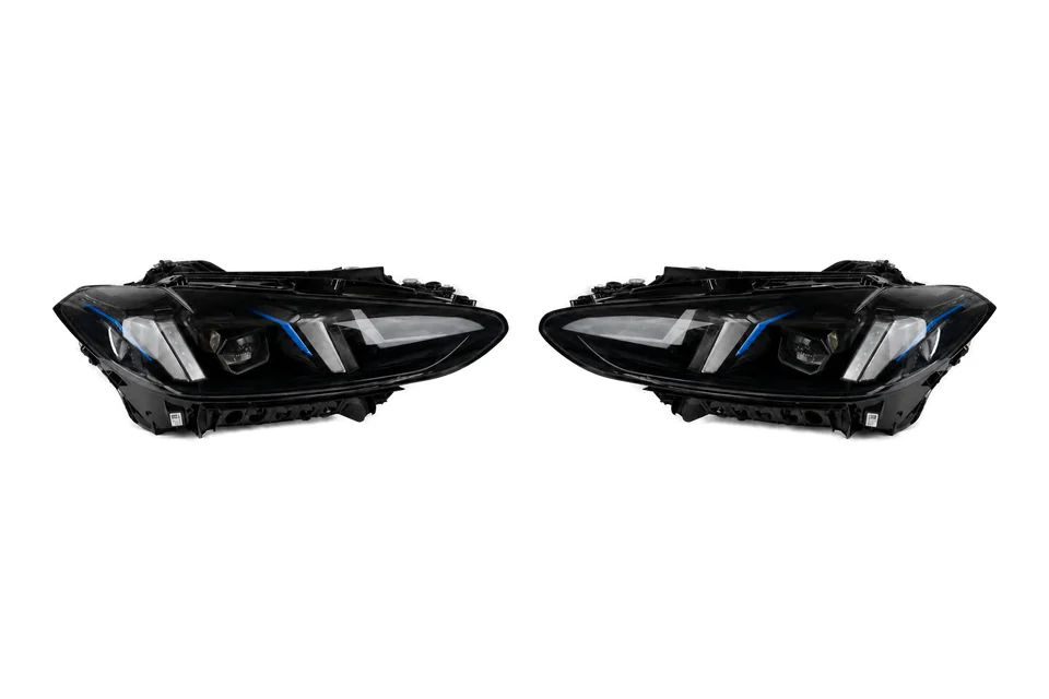 Каталожна візуалізація: BMW 4 Series / M3 / M4 LCI G22/G23/G26/G80/G82 2024–2026 Matrix LED Headlights — Black (EU)