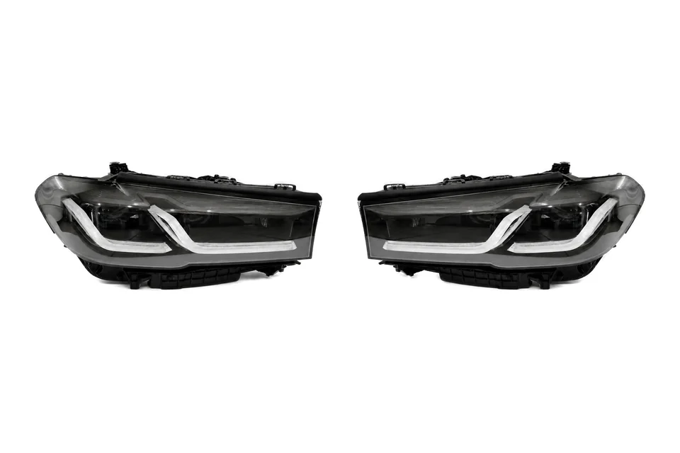 Каталожна візуалізація: BMW 5 Series G30 LCI 2020–2024 LED Headlights — Black (EU)