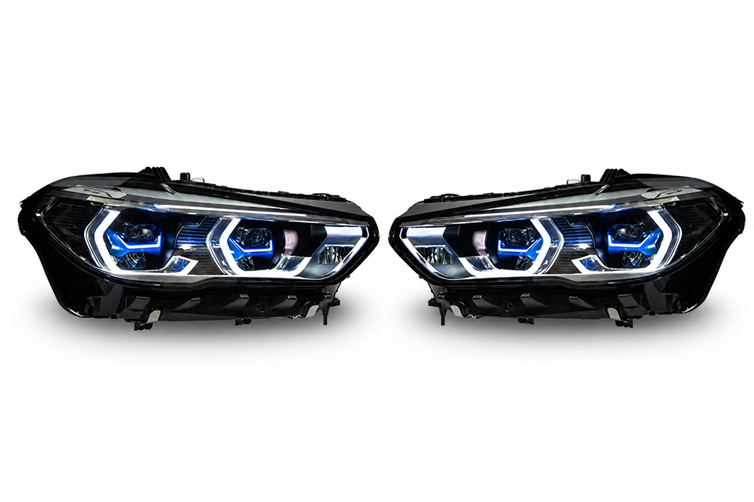 Пара тюнінгової оптики: Фари BMW X5 G05 / X6 G06 2019–2022 Full LED у стилі Laser — комплект L+R