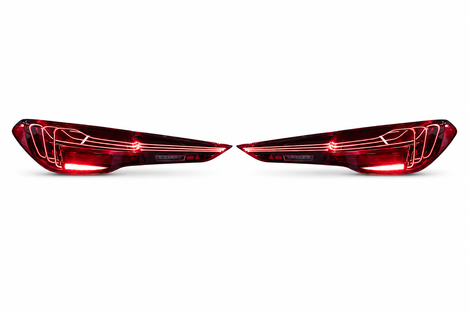 Пара тюнінгової оптики: Ліхтарі BMW 4 Series G22 / G26 та M4 G82 2020–2026 LED у стилі Laser — комплект L+R