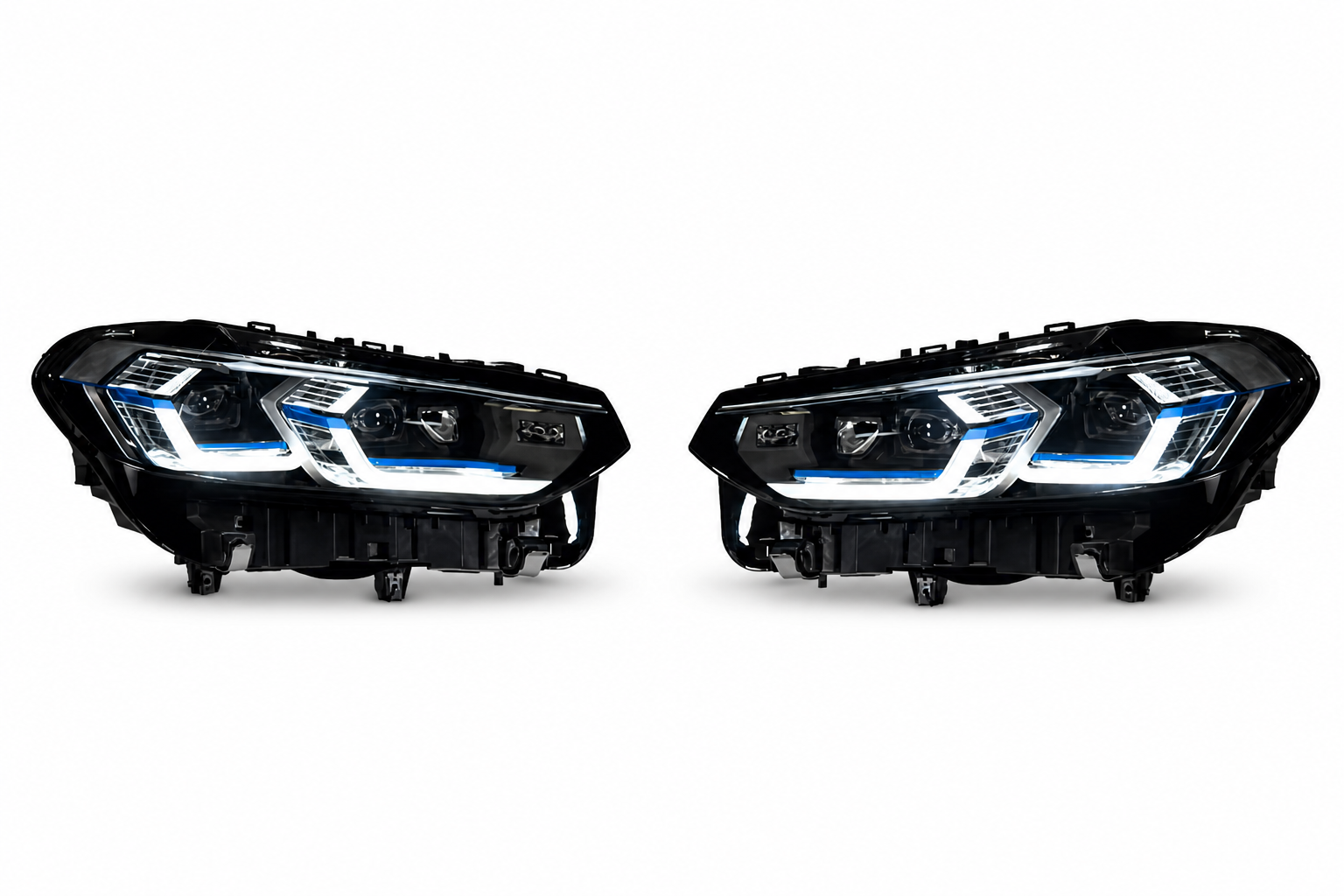 Пара тюнінгової оптики: Фари BMW X3 G01 LCI 2021–2024 Full LED у стилі Laser — комплект L+R